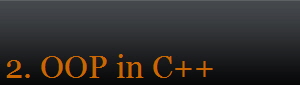 2. OOP in C++